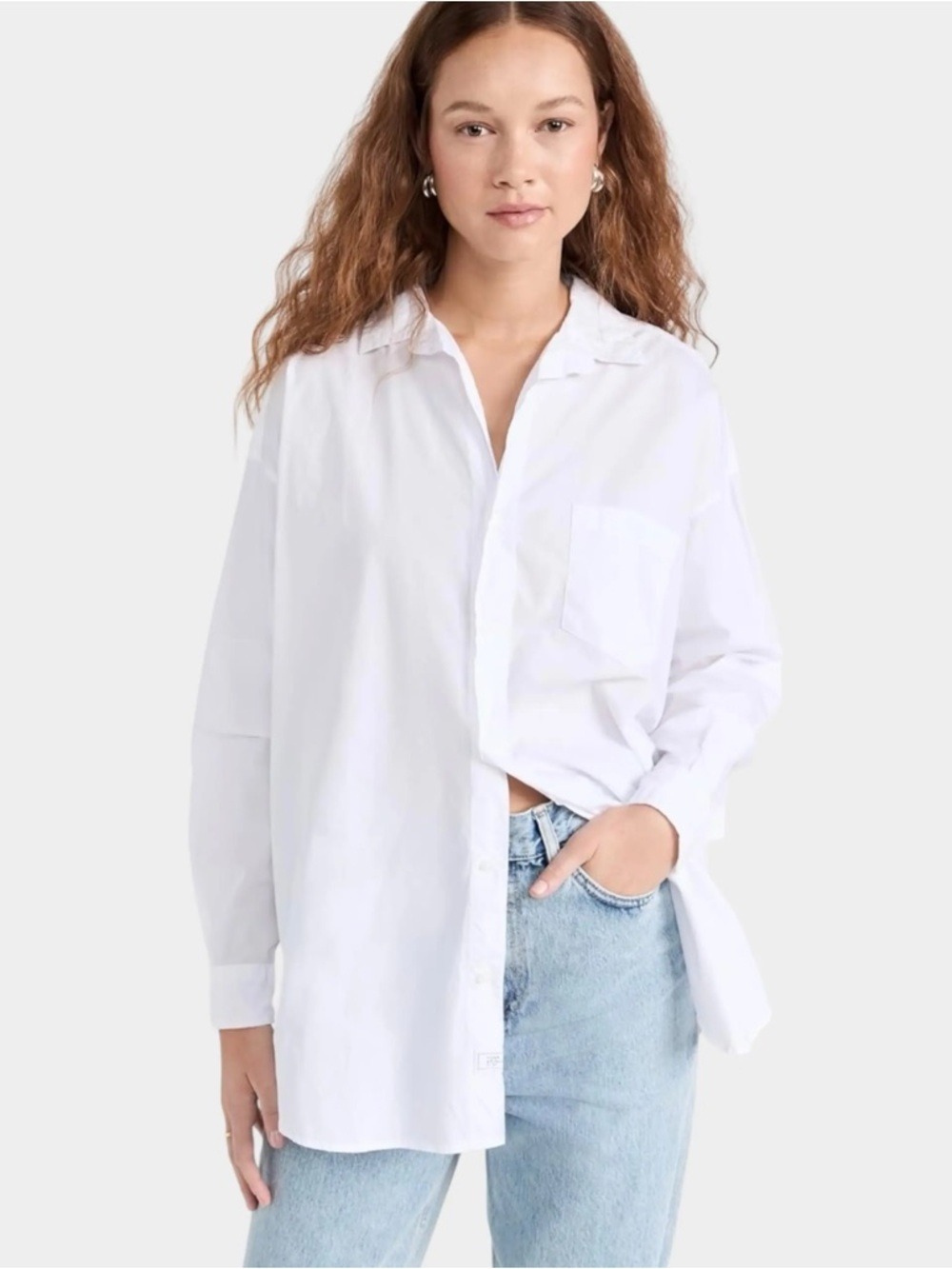 BE COOL White Button-Down Shirt